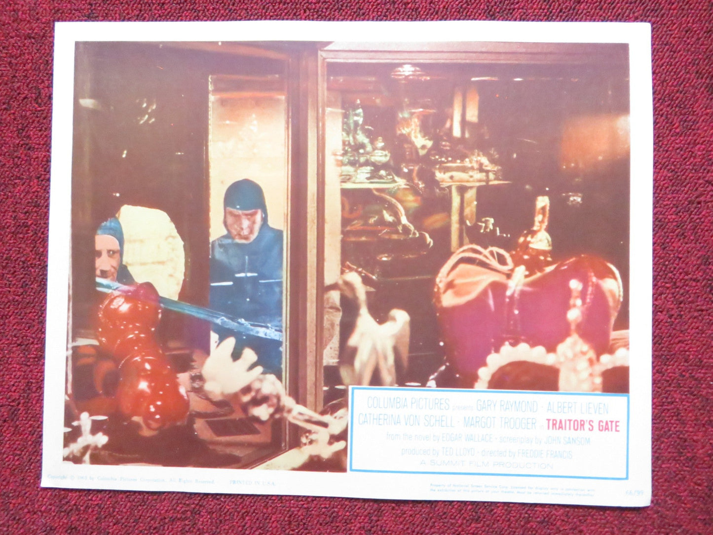 TRAITOR'S GATE US LOBBY CARD FULL SET GARY RAYMOND ALBERT LIEVEN 1965 Rendezvous Cinema Movie posters