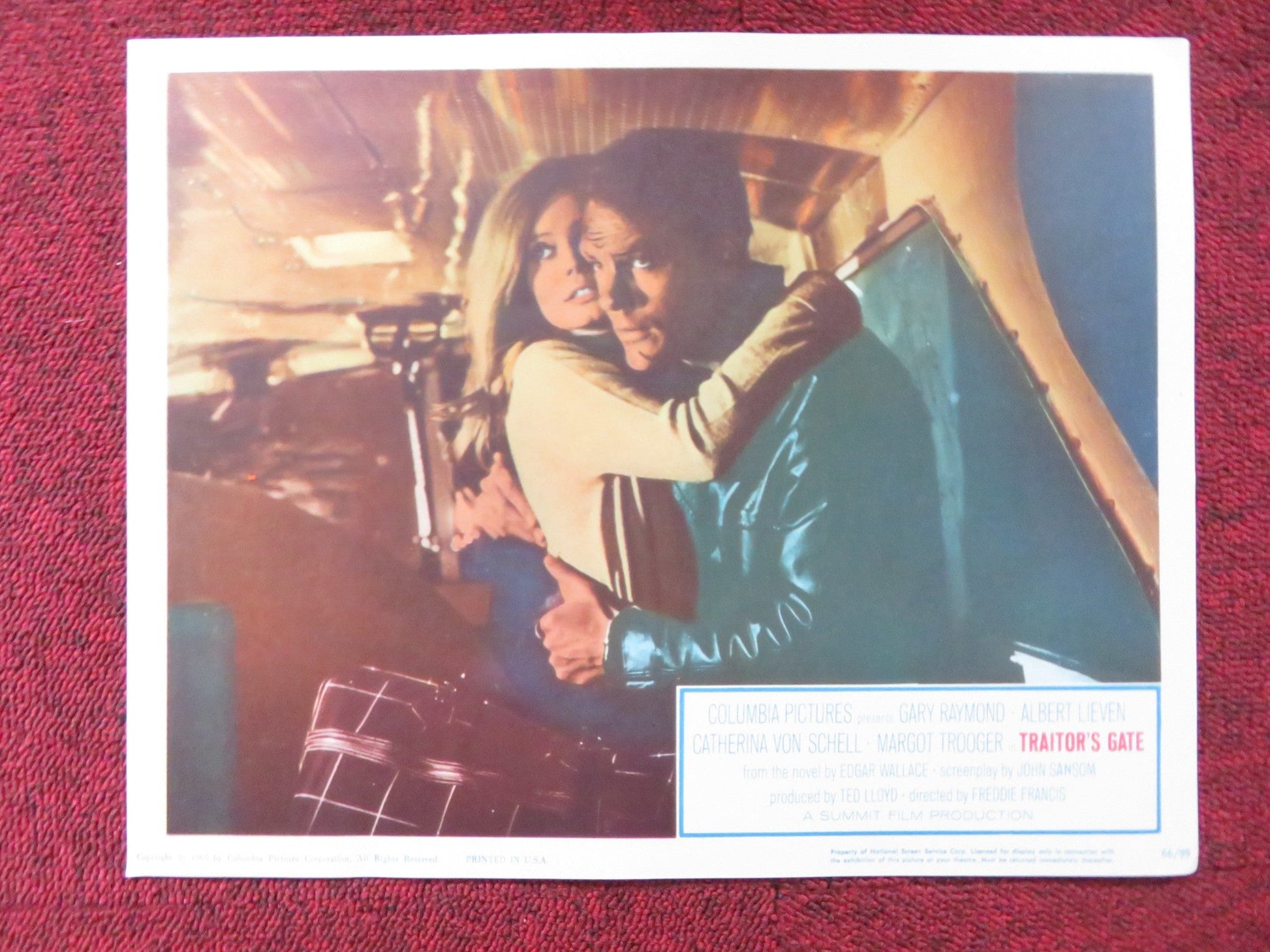 TRAITOR'S GATE US LOBBY CARD FULL SET GARY RAYMOND ALBERT LIEVEN 1965 Rendezvous Cinema Movie posters