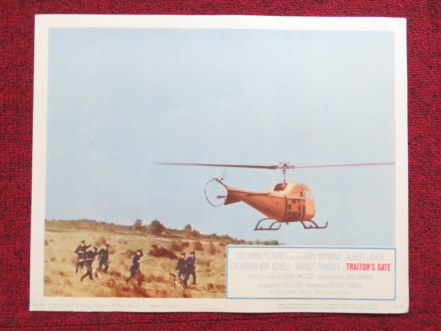 TRAITOR'S GATE US LOBBY CARD FULL SET GARY RAYMOND ALBERT LIEVEN 1965 Rendezvous Cinema Movie posters