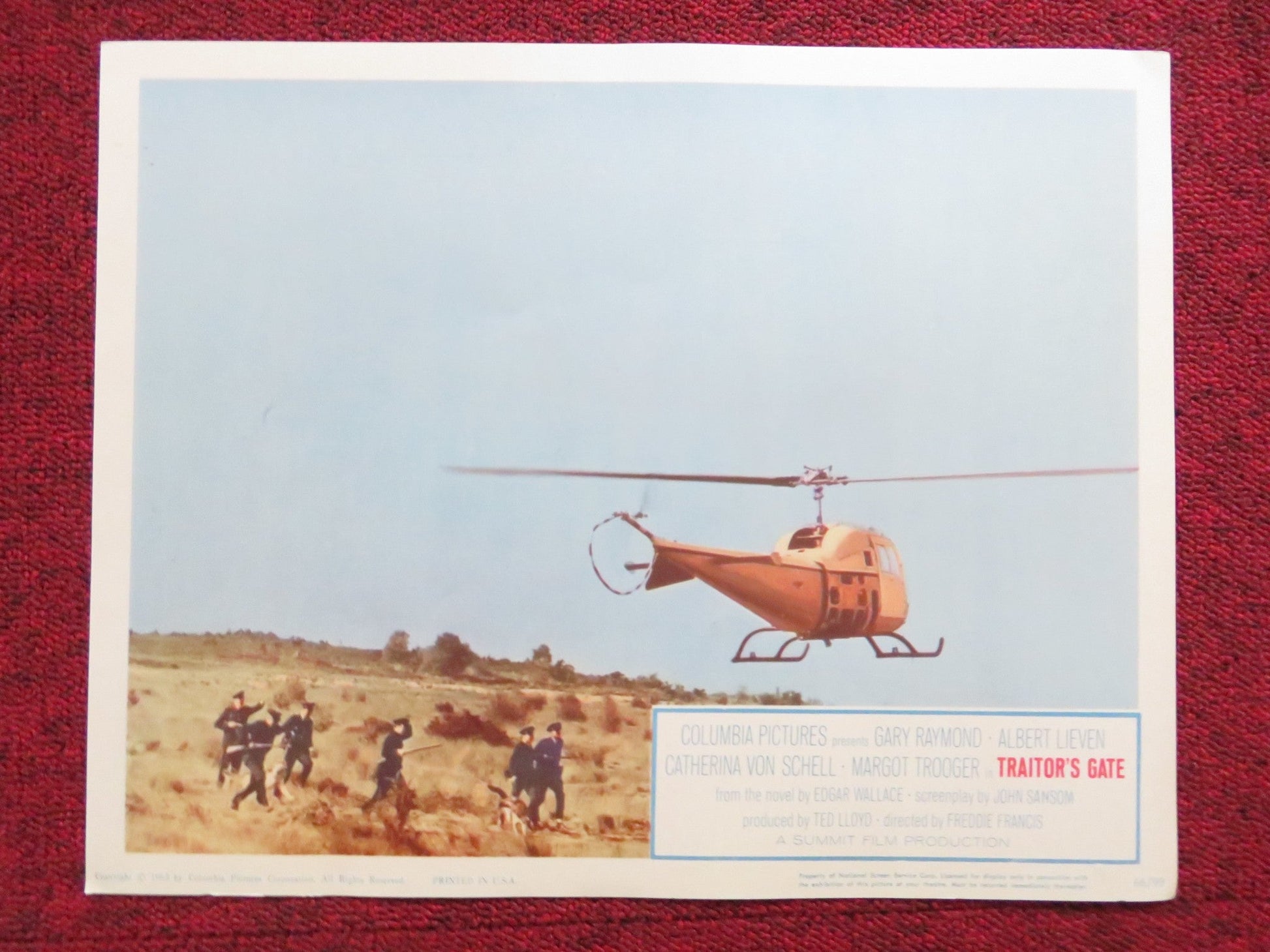 TRAITOR'S GATE US LOBBY CARD FULL SET GARY RAYMOND ALBERT LIEVEN 1965 Rendezvous Cinema Movie posters