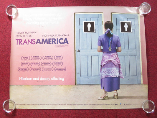 TRANSAMERICA - B UK QUAD (30"x 40") ROLLED POSTER ANDREA JAMES 2005 Rendezvous Cinema Movie posters
