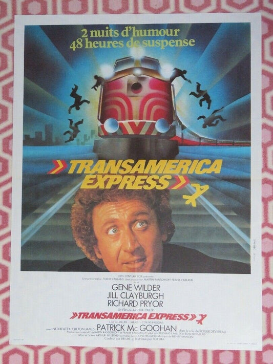 TRANSAMERICA EXPRESS / Silver Streak FRENCH MOYENNE POSTER 1976 WILDER PRYOR Movie posters
