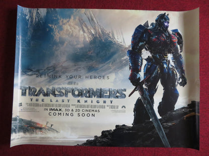 TRANSFORMERS: THE LAST NIGHT UK QUAD (30"x 40") ROLLED POSTER MARK WAHLBERG 2017 Rendezvous Cinema Movie posters