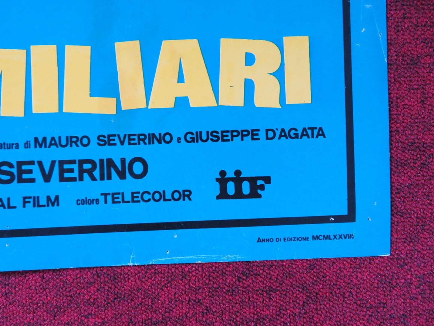 TRAVOLTO DAGLI AFFETTI FAMILIARI ITALIAN FOGLIO POSTER LANDO BUZZANCA 1978 Rendezvous Cinema Movie posters