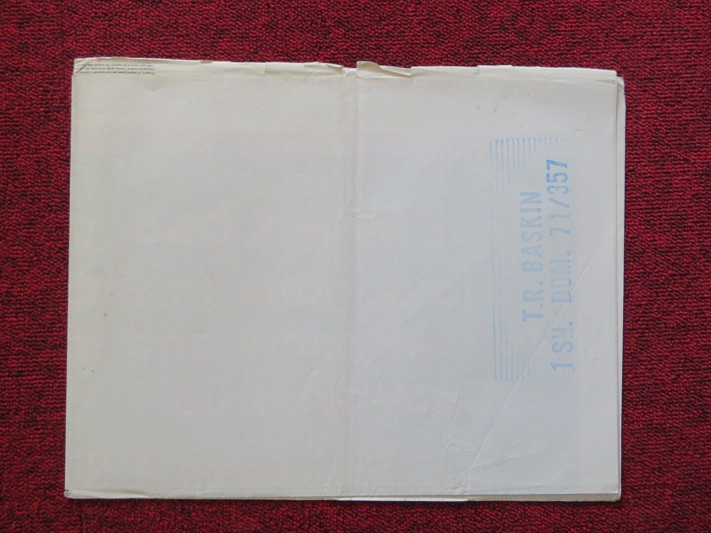 T.R.BASKIN FOLDED US ONE SHEET POSTER CANDICE BERGEN PETER BOYLE 1971 Movie posters