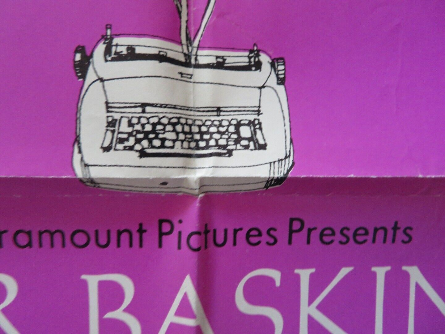 T.R.BASKIN FOLDED US ONE SHEET POSTER CANDICE BERGEN PETER BOYLE 1971 Movie posters