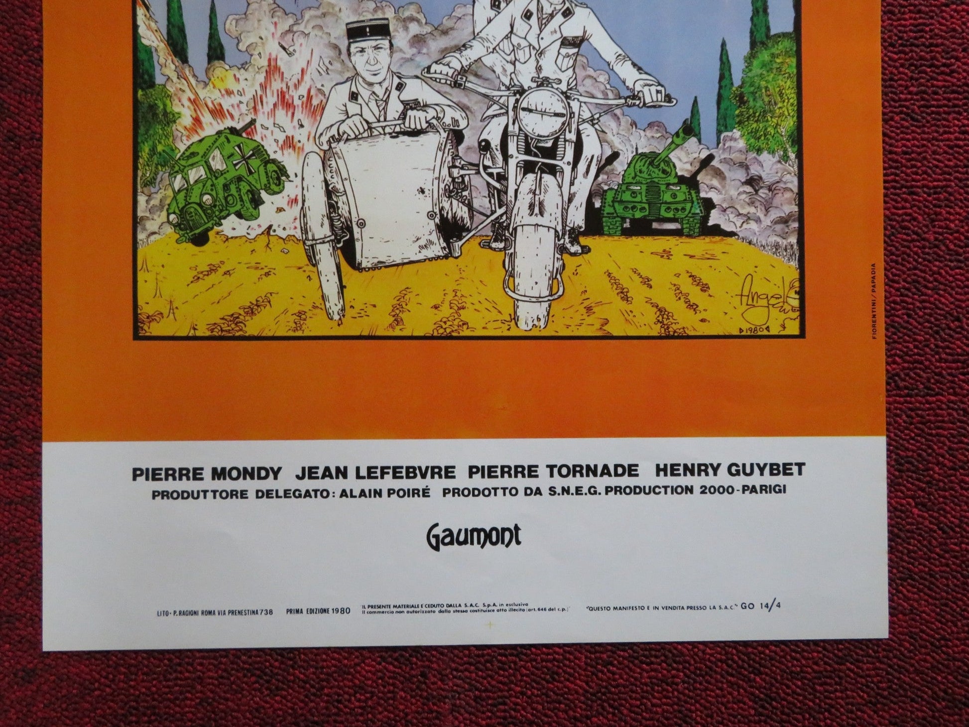 TRE EROI IN FUGA ITALIAN LOCANDINA POSTER PIERRE MONDY JEAN LEFEBVRE 1980 Rendezvous Cinema Movie posters