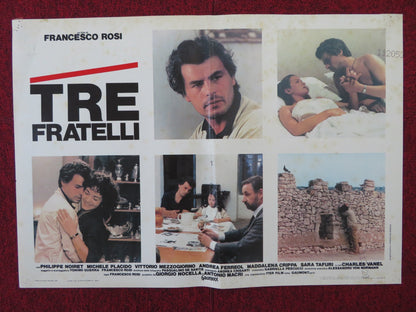 TRE FRATELLI ITALIAN FOTOBUSTA POSTER PHILIPPE NOIRET MICHELE PLACIDO 1981 Rendezvous Cinema Movie posters