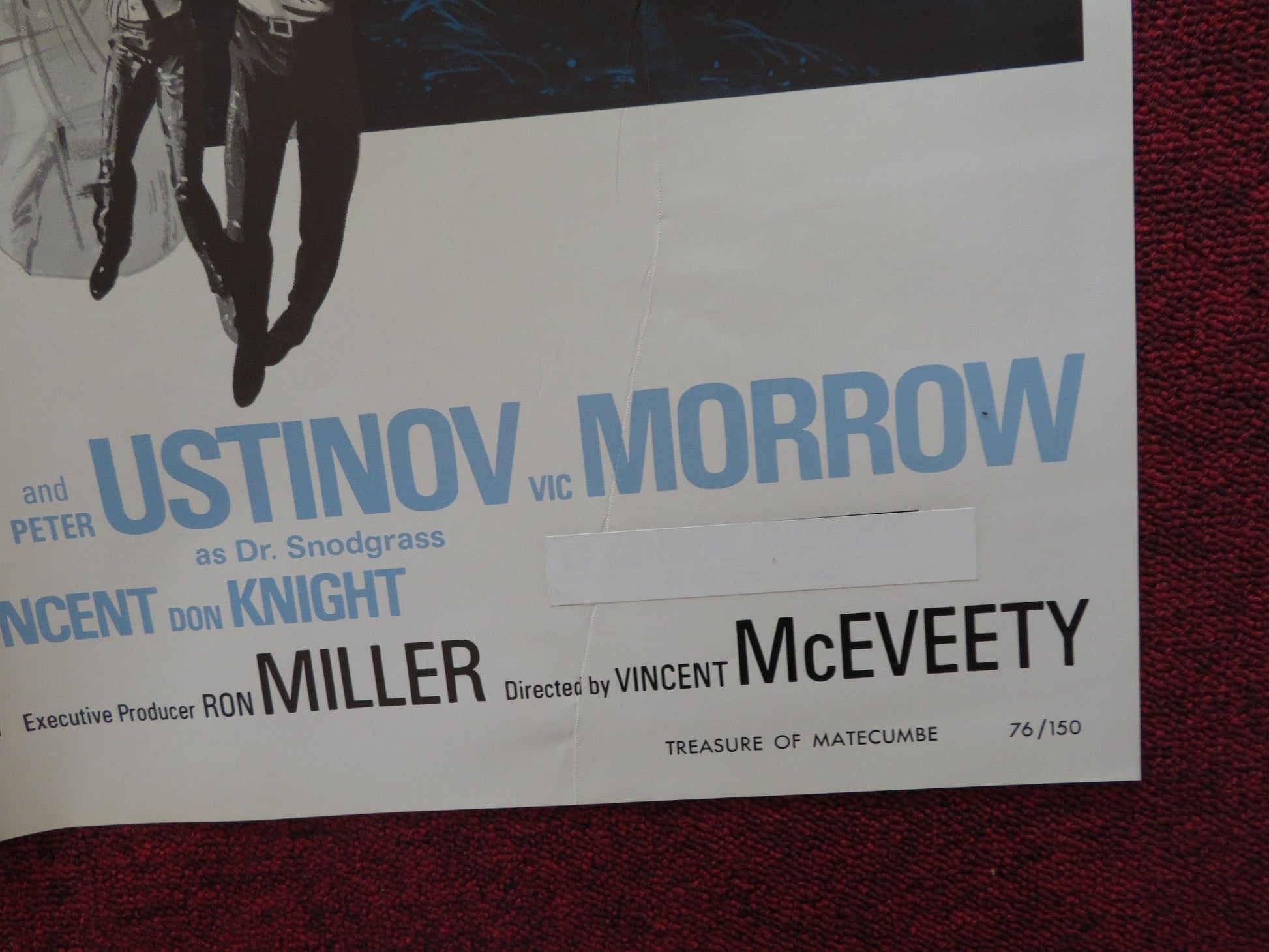 TREASURE OF MATECUMBE FOLDED US ONE SHEET POSTER ROBERT FOXWORTH 1976 Rendezvous Cinema Movie posters