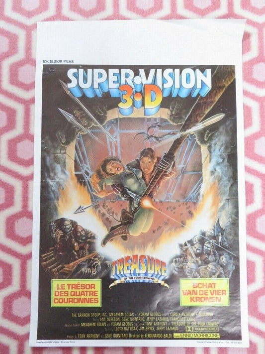 TREASURE OF THE FOUR CROWNS BELGIUM (21"x 14") POSTER TONY ANTHONY 1983 Movie posters
