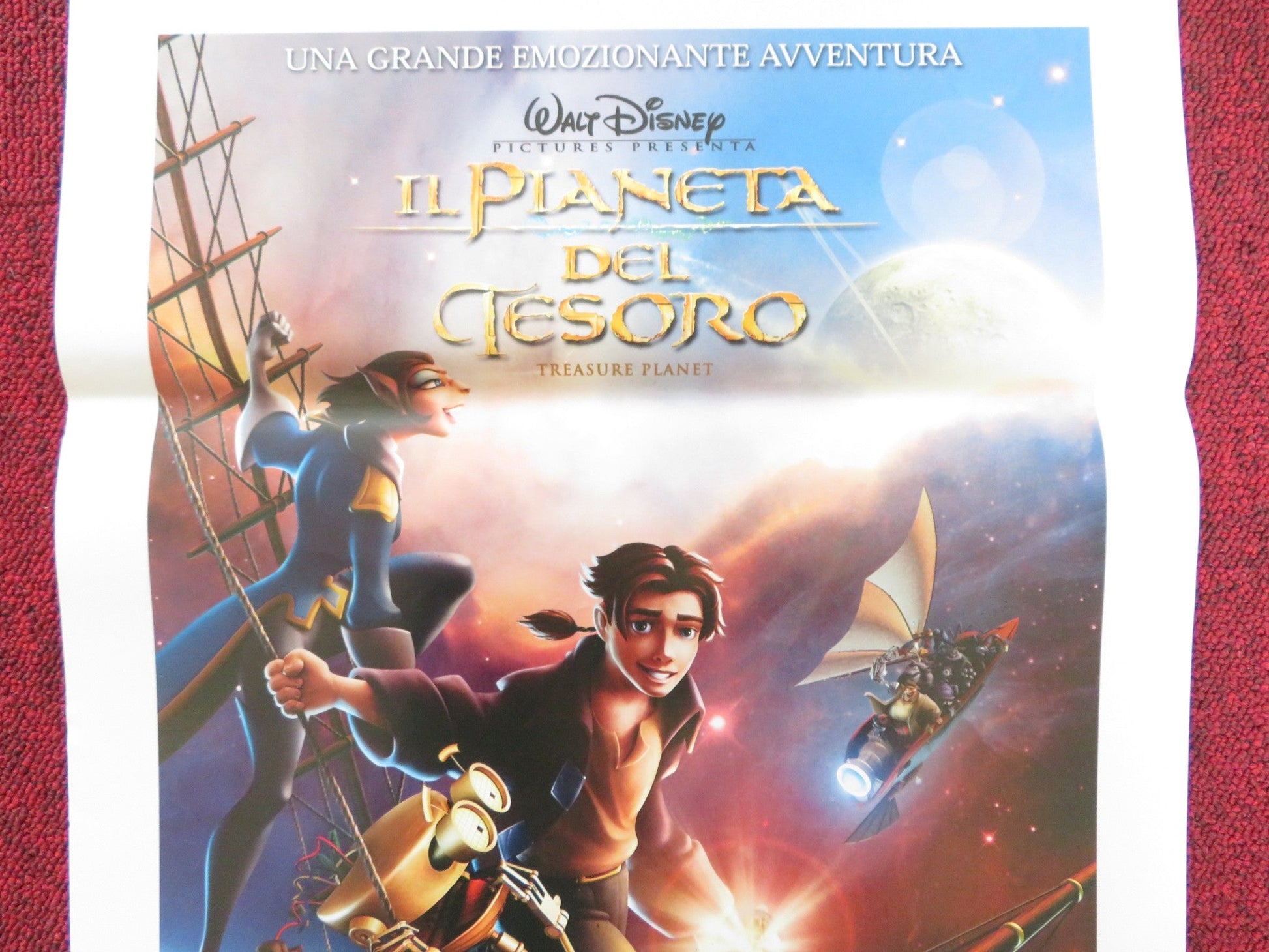 TREASURE PLANET ITALIAN LOCANDINA POSTER DISNEY ROSCOE LEE BROWNE 2002 Rendezvous Cinema Movie posters