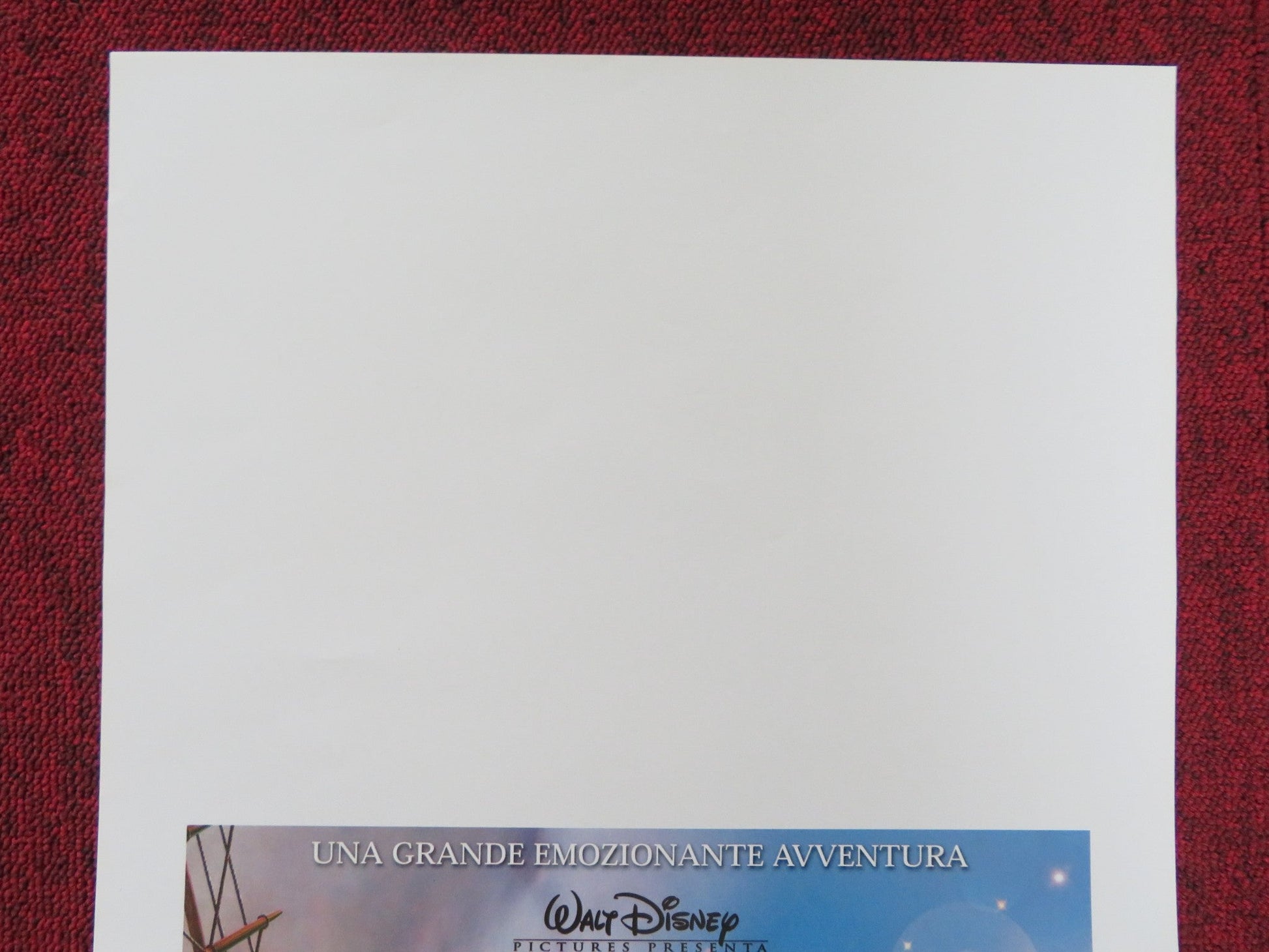 TREASURE PLANET ITALIAN LOCANDINA POSTER DISNEY ROSCOE LEE BROWNE 2002 Rendezvous Cinema Movie posters