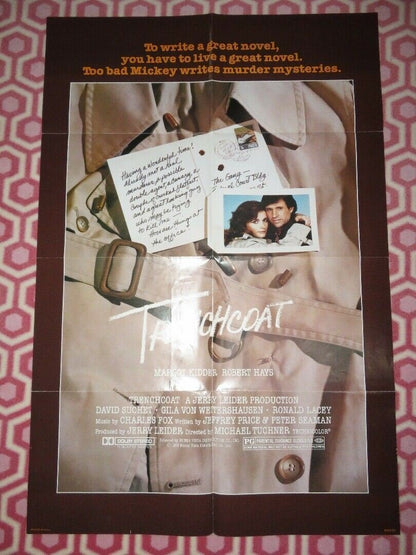 TRENCHCOAT US ONE SHEET POSTER MARGOT KIDDER ROBERT HAYS 1983 Movie posters