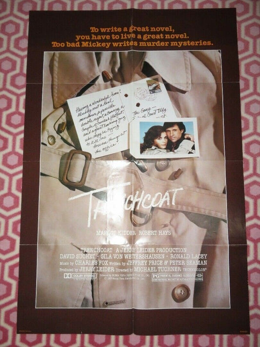 TRENCHCOAT US ONE SHEET POSTER MARGOT KIDDER ROBERT HAYS 1983 Movie posters