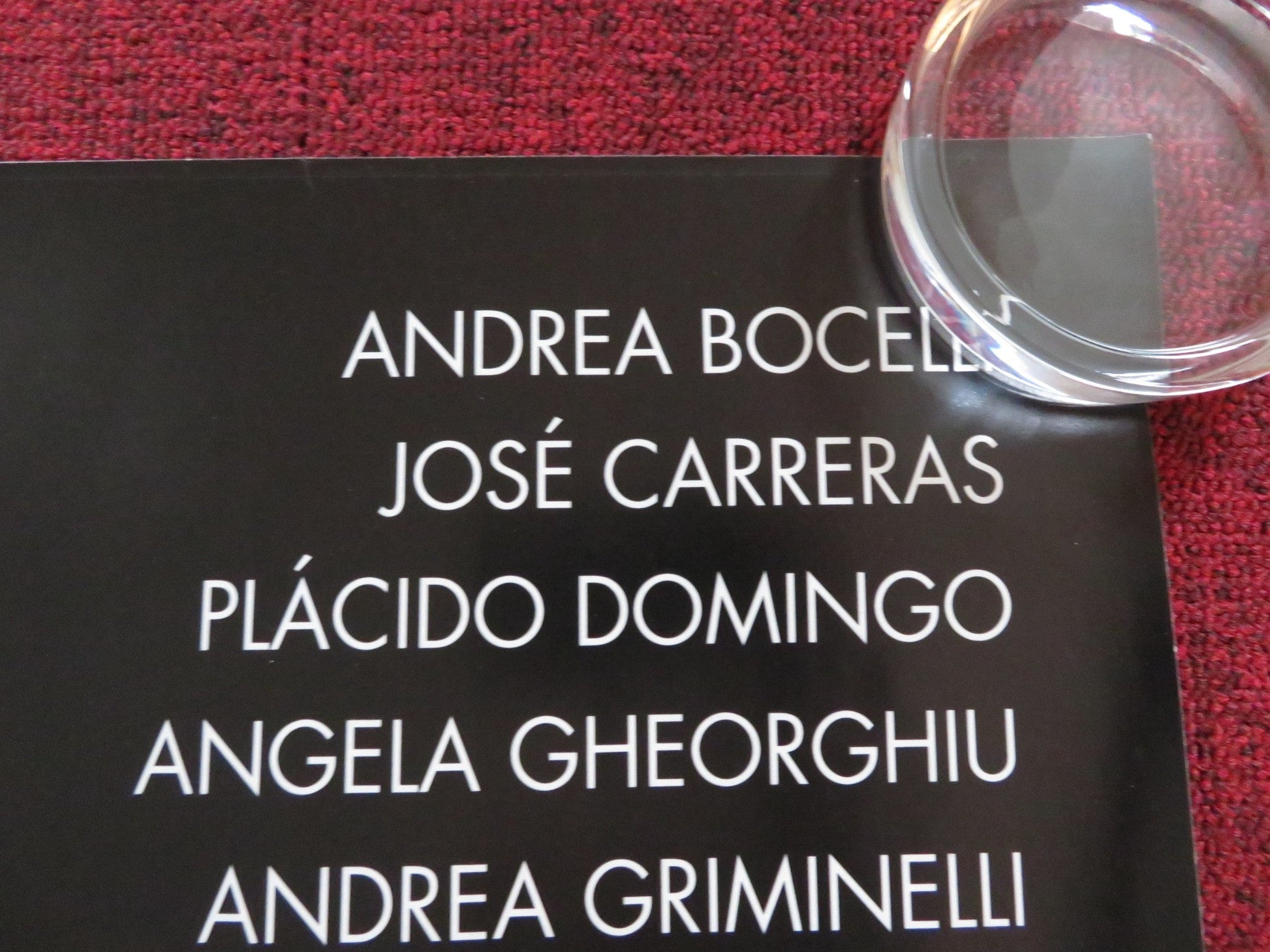 TRIBUTE TO PAVAROTTI - ONE AMAZING WEEKEND UK QUAD (30"x 40") ROLLED POSTER 2008 Rendezvous Cinema Movie posters