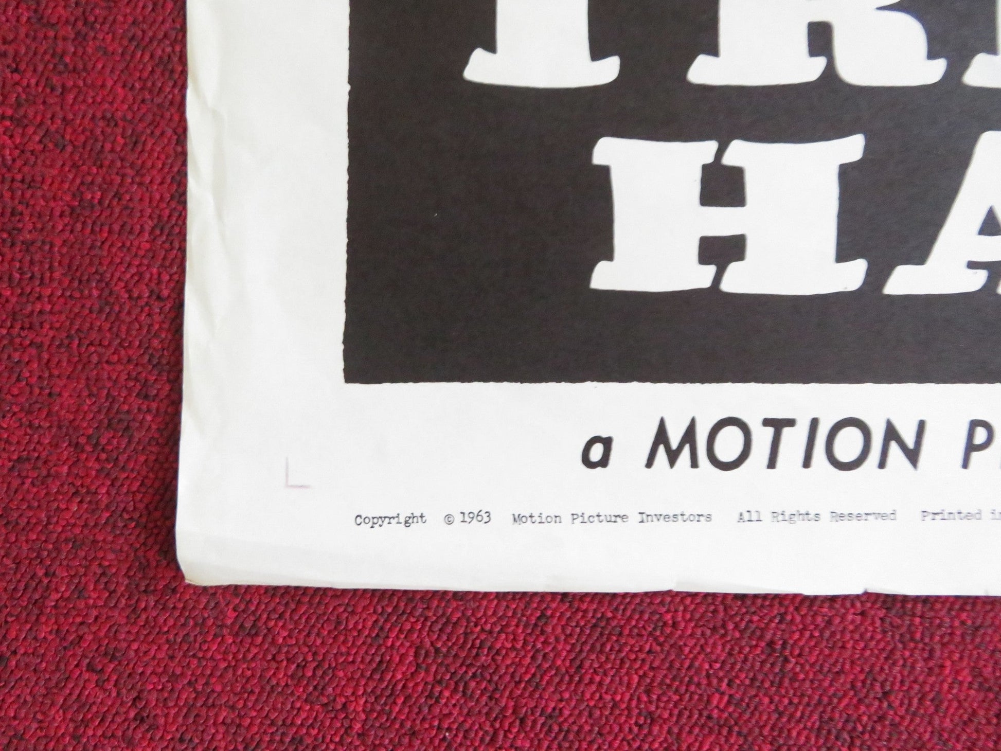 TRIGGER HAPPY / THE DEADLY COMPANIONS FOLDED US ONE SHEET POSTER 1963 Rendezvous Cinema Movie posters