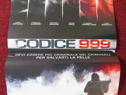 TRIPLE 9 ITALIAN LOCANDINA (26.5"x12.5") POSTER CASEY AFFLECK KATE WINSLETT 2016 Movie posters