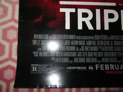 TRIPLE 9 US ONE SHEET ROLLED POSTER WOODY HARRELSON KATE WINSLET 2016 Movie posters
