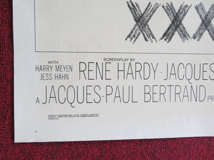 TRIPLE CROSS FOLDED US ONE SHEET POSTER CHRISTOPHER PLUMMER YUL BRYNER 1967 Rendezvous Cinema Movie posters