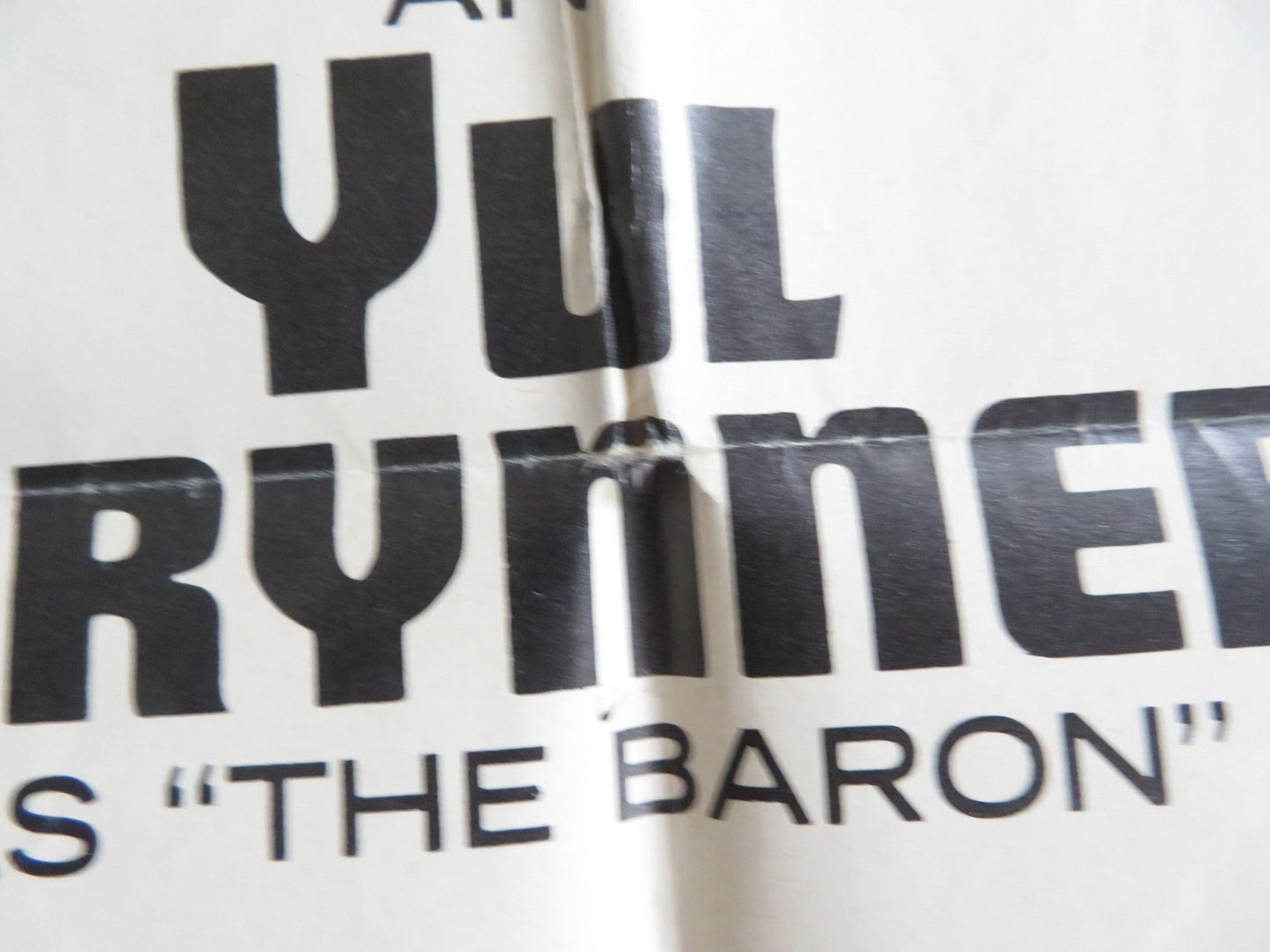 TRIPLE CROSS FOLDED US ONE SHEET POSTER CHRISTOPHER PLUMMER YUL BRYNER 1967 Rendezvous Cinema Movie posters