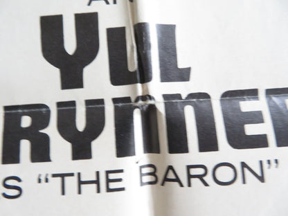 TRIPLE CROSS FOLDED US ONE SHEET POSTER CHRISTOPHER PLUMMER YUL BRYNER 1967 Rendezvous Cinema Movie posters