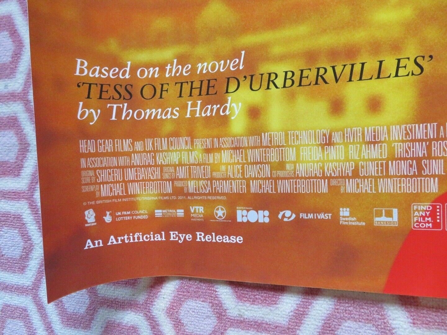 TRISHNA QUAD (30"x 40") ROLLED POSTER FREIDA PINTO RIZ AHMED 2011 Movie posters