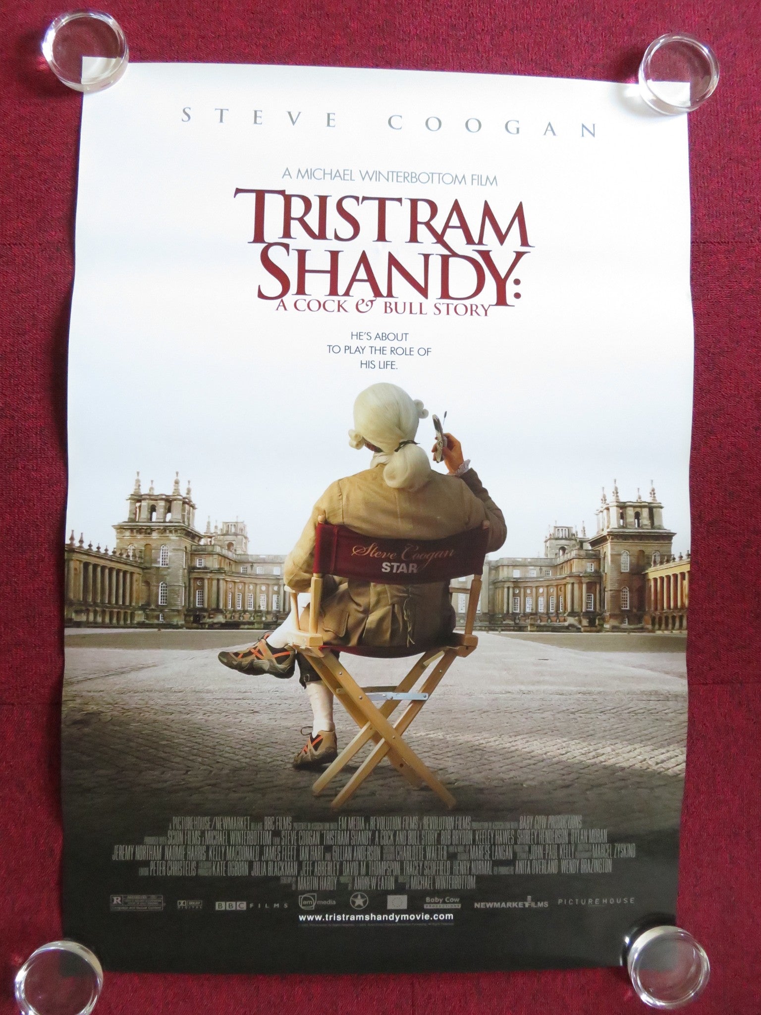 TRISTRAM SHANDY US ONE SHEET ROLLED POSTER STEVE COOGAN BOB BRYDON 2005 Rendezvous Cinema Movie posters