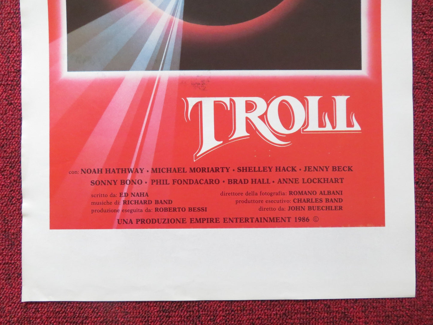 TROLL ITALIAN LOCANDINA POSTER NOAH HATHAWAY MICHAEL MORIARTY 1986 Rendezvous Cinema Movie posters