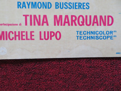 TROPPO PER VIVERE... POCO PER MORIRE ITALIAN FOGLIO POSTER CLAUDIO BROOK 1967 Rendezvous Cinema Movie posters