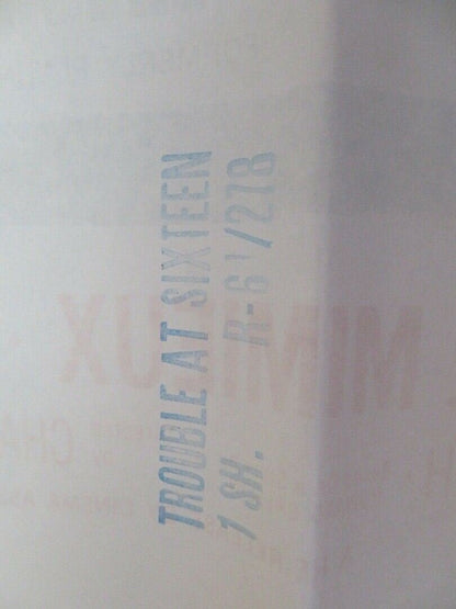 TROUBLE AT SIXTEEN PLATINUM HIGH SCHOOL US ONE SHEET POSTER RE - RELEASED Movie posters