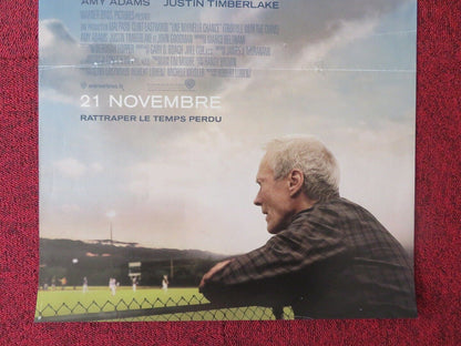 TROUBLE WITH THE CURVE FRENCH (15"x 21") POSTER CLINT EASTWOOD CHELCIE ROSS 2012 Movie posters