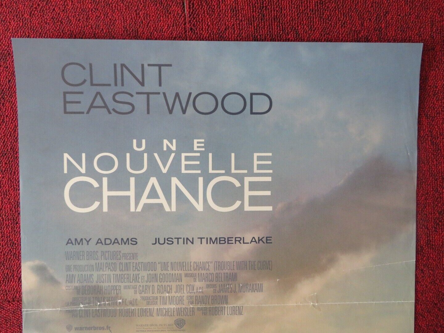 TROUBLE WITH THE CURVE FRENCH (15"x 21") POSTER CLINT EASTWOOD CHELCIE ROSS 2012 Movie posters