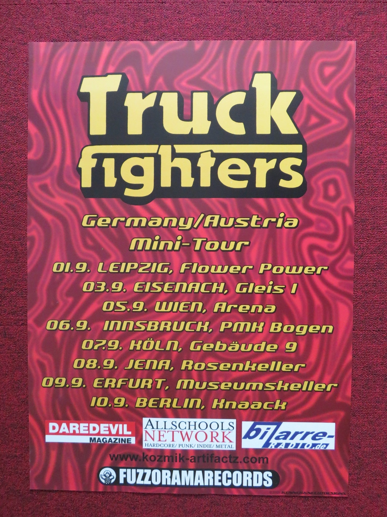 TRUCK FIGHTERS GERMANY TOUR MUSIC POSTER 2005 Rendezvous Cinema Movie posters