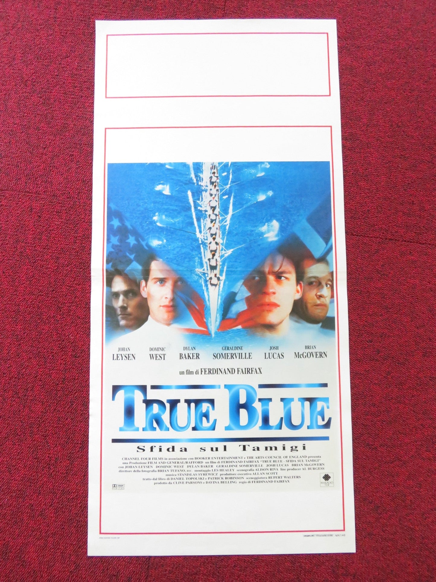 TRUE BLUE ITALIAN LOCANDINA POSTER DOMINIC WEST JOSH LUCAS 1996 Rendezvous Cinema Movie posters
