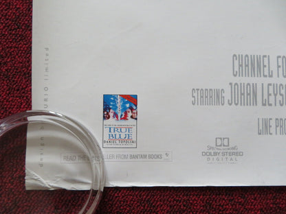 TRUE BLUE UK QUAD (30"x 40") ROLLED POSTER DOMINIC WEST JOHAN LEYSEN 1996 Rendezvous Cinema Movie posters