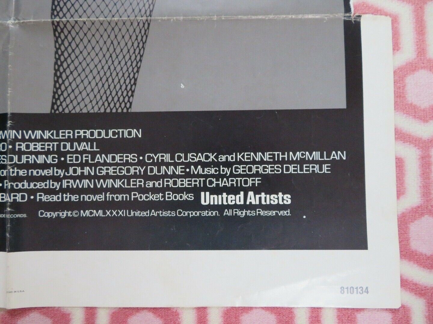 TRUE CONFESSIONS FOLDED US ONE SHEET POSTER ROBERT DENIRO ROBERT DUVALL 1981 Movie posters