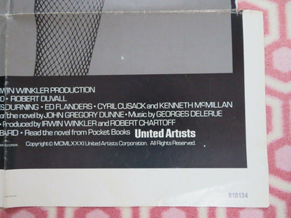 TRUE CONFESSIONS FOLDED US ONE SHEET POSTER ROBERT DENIRO ROBERT DUVALL 1981 Movie posters