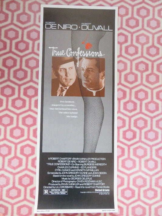 TRUE CONFESSIONS US INSERT (14"x 36") POSTER ROBERT DE NIRO ROBERT DUVALL 1981 - Rendezvous Cinema