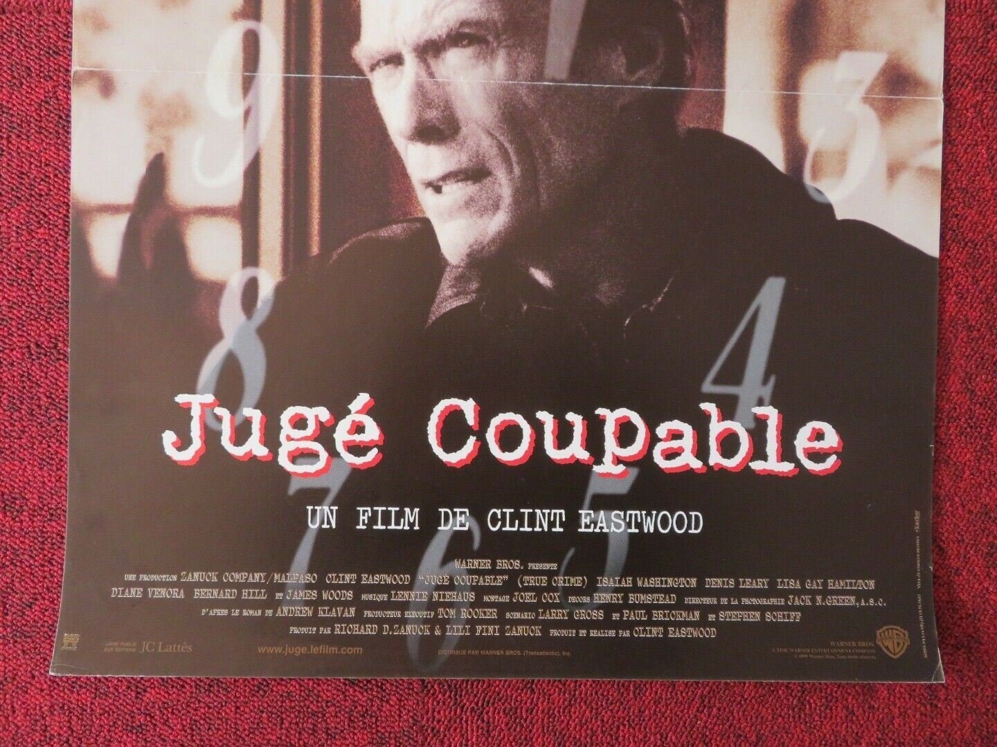 TRUE CRIME FRENCH (15"x 21") POSTER CLINT EASTWOOD ISAIAH WASHINGTON 1999 - Rendezvous Cinema