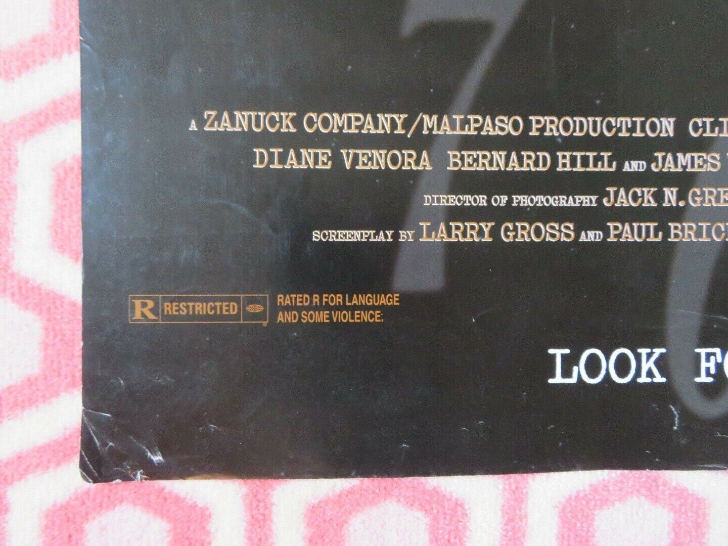 TRUE CRIME VIDEO DVD ONE SHEET POSTER FOLDED CLINT EASTWOOD I. WASHINGTON 1999 Movie posters