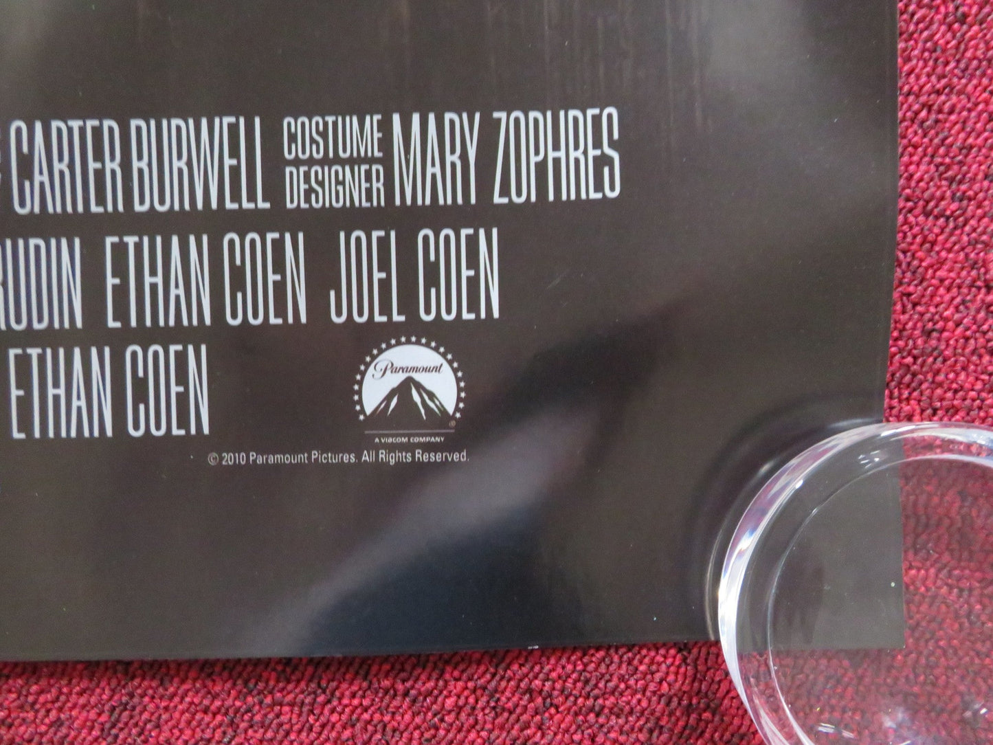 TRUE GRIT UK QUAD (30"x 40") ROLLED POSTER JEFF BRIDGES H.STEINFELD M.DAMON 2010 Rendezvous Cinema Movie posters