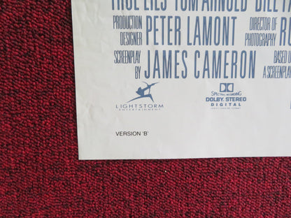 TRUE LIES - VERSION B FOLDED US ONE SHEET POSTER ARNOLD SCHWARZENEGGER 1994 Rendezvous Cinema Movie posters