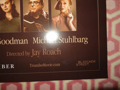 TRUMBO US ONE SHEET ROLLED POSTER JOHN GOODMAN ELLE FANNING 2015 Movie posters