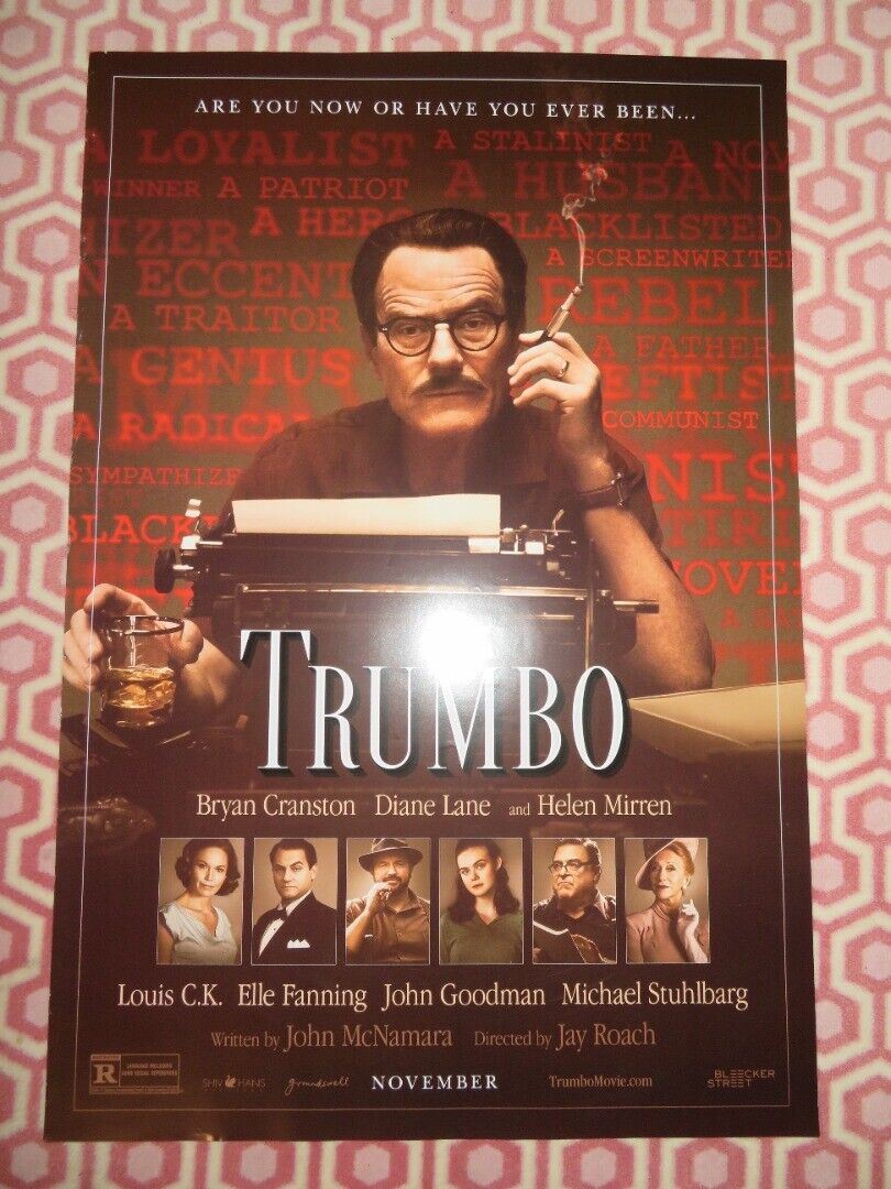 TRUMBO US ONE SHEET ROLLED POSTER JOHN GOODMAN ELLE FANNING 2015 Movie posters