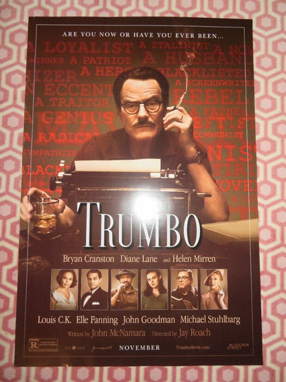 TRUMBO US ONE SHEET ROLLED POSTER JOHN GOODMAN ELLE FANNING 2015 Movie posters
