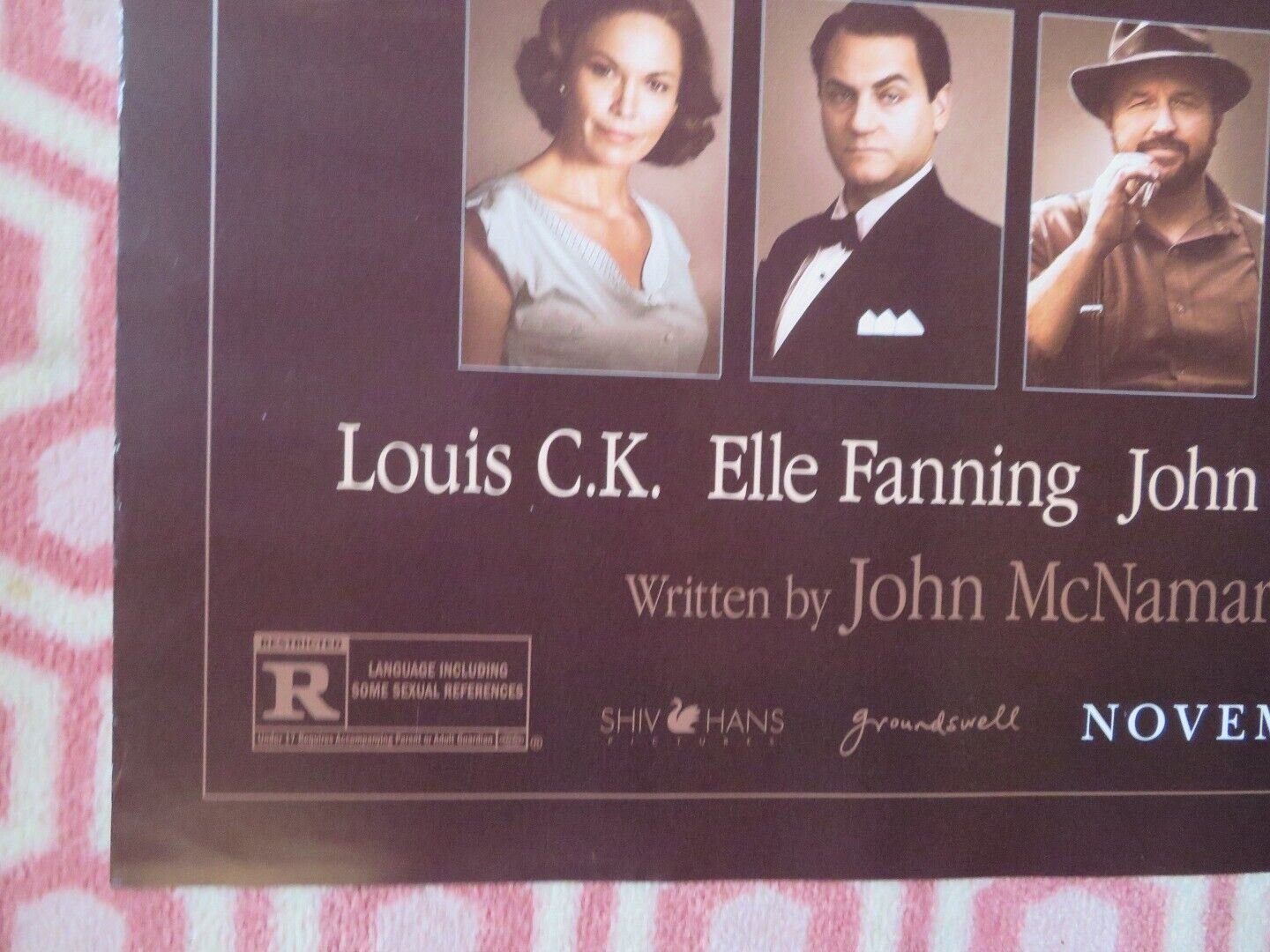 TRUMBO US ONE SHEET ROLLED POSTER JOHN GOODMAN ELLE FANNING 2015 Movie posters