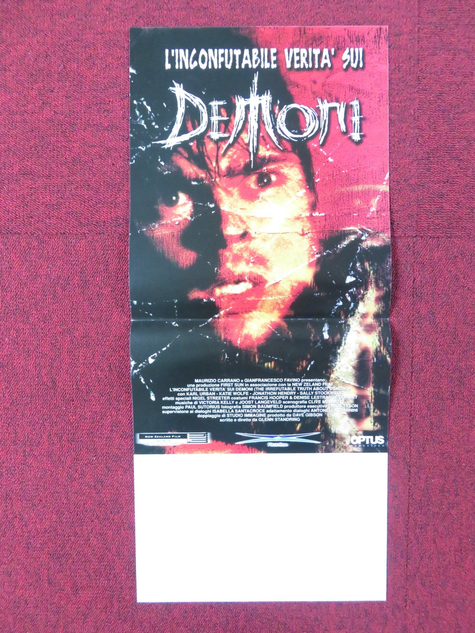 TRUTH ABOUT DEMONS ITALIAN LOCANDINA POSTER KARL URBAN KATIE WOLFE 2000 Rendezvous Cinema Movie posters
