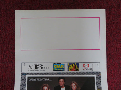 TRY THIS ONE ON FOR SIZE ITALIAN LOCANDINA POSTER M. BRANDON D. CARRADINE 1989 Rendezvous Cinema Movie posters