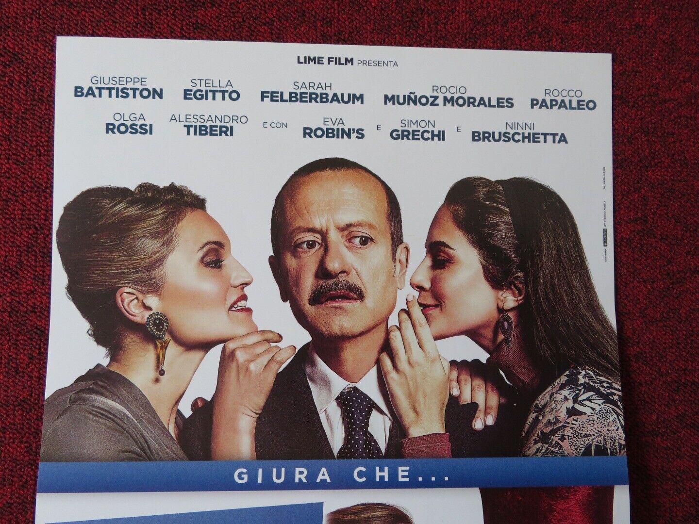 TU MI NASCONDI QUALCOSA ITALIAN LOCANDINA (27"x12.5") POSTER ROCCO PAPLEO 2018 Movie posters