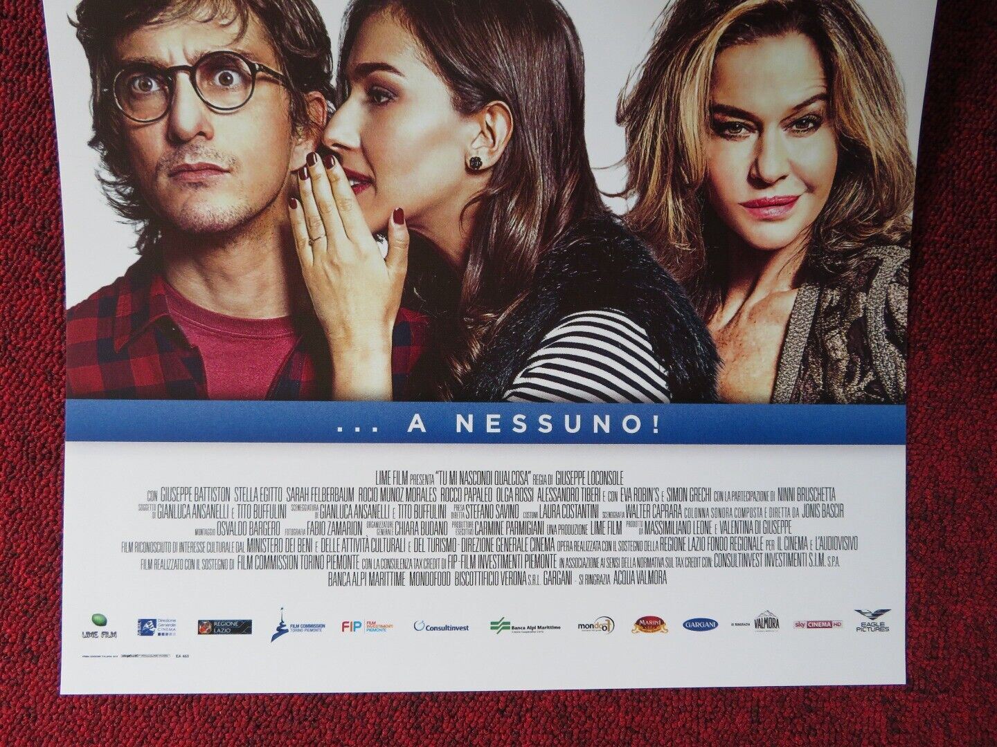 TU MI NASCONDI QUALCOSA ITALIAN LOCANDINA (27"x12.5") POSTER ROCCO PAPLEO 2018 Movie posters